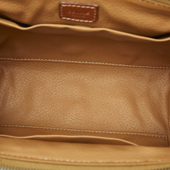 Celine Macadam bag pouch in brown leather for women. - Picture 9 of 10
